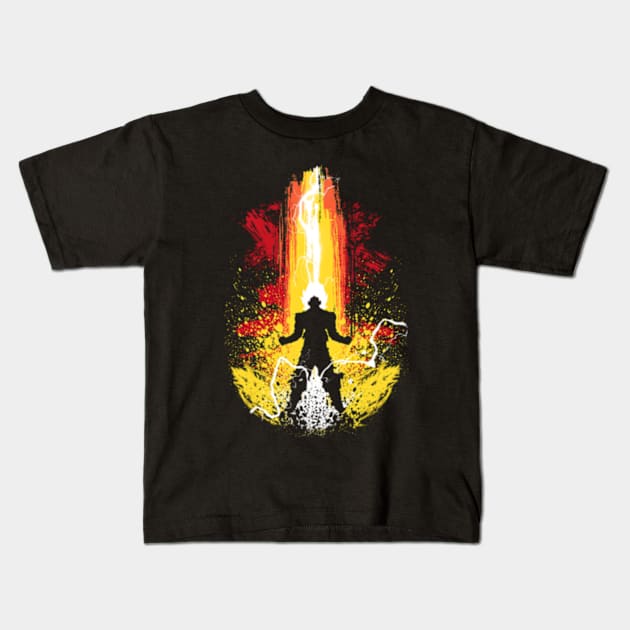 Super Saiyan Kids T-Shirt by MeFO